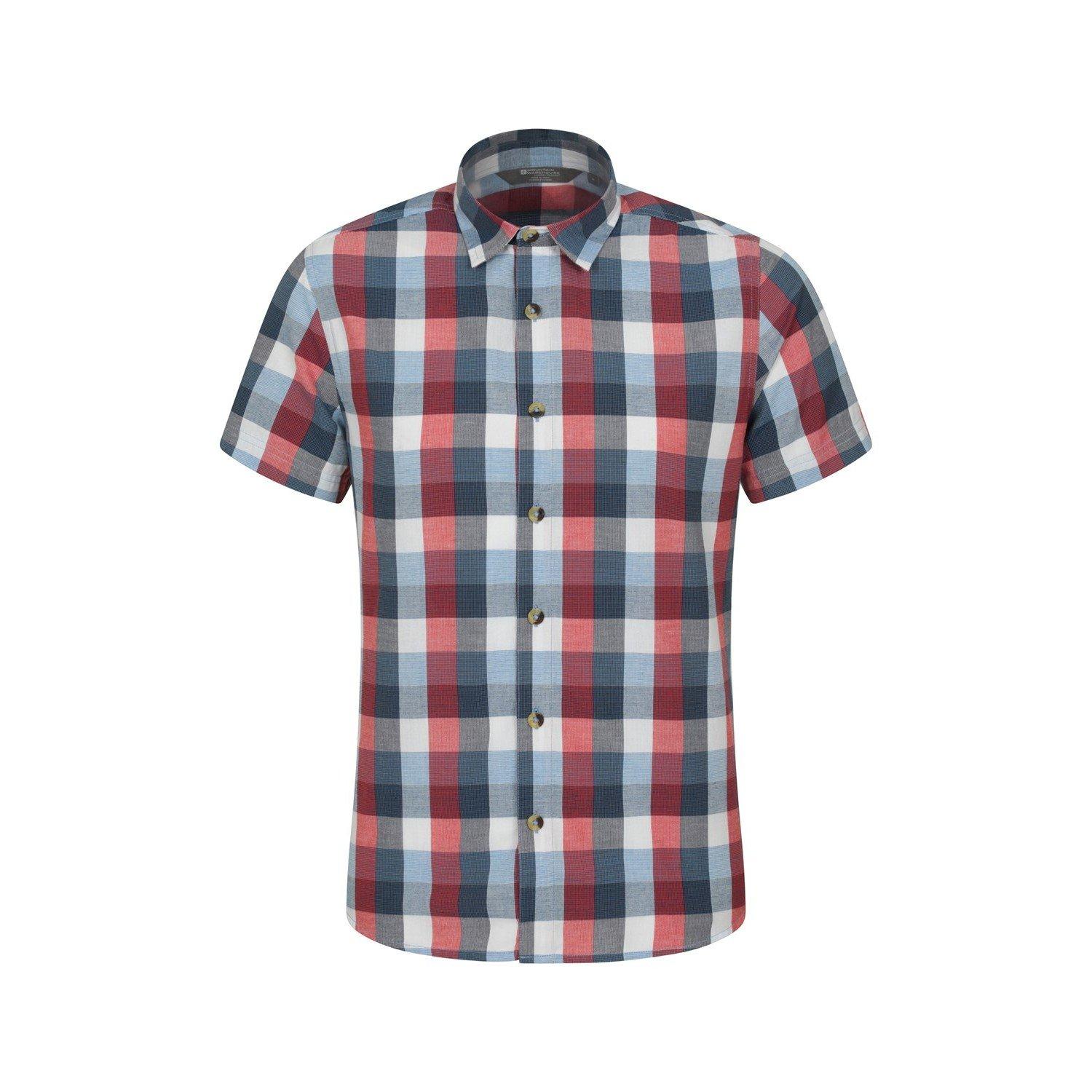 Weekender Hemd Herren Rot Bunt XS von Mountain Warehouse