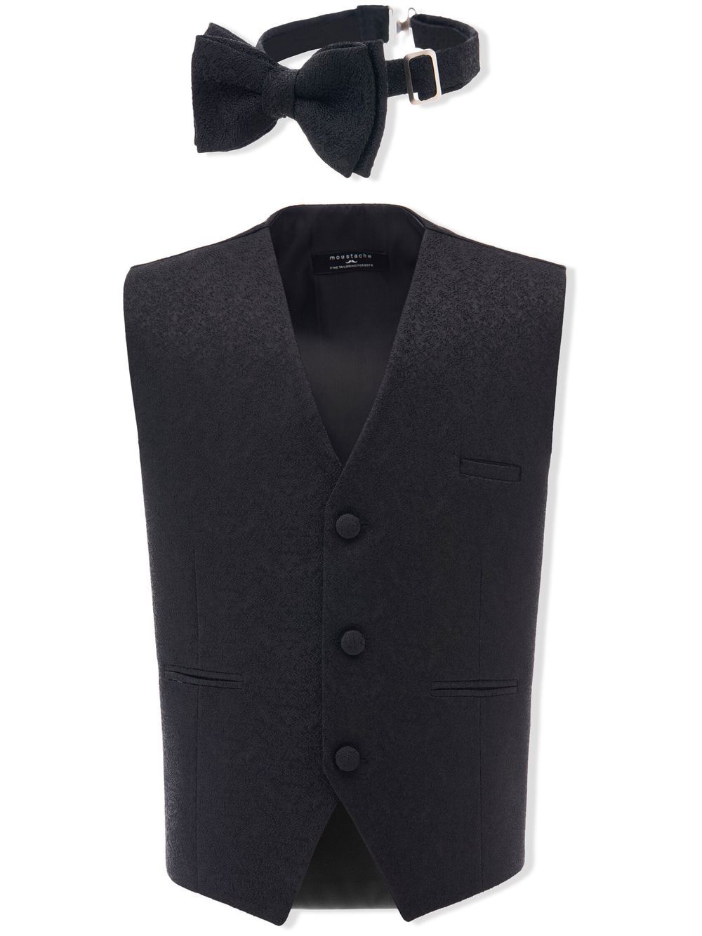 Moustache floral-jacquard waistcoat set - Black von Moustache