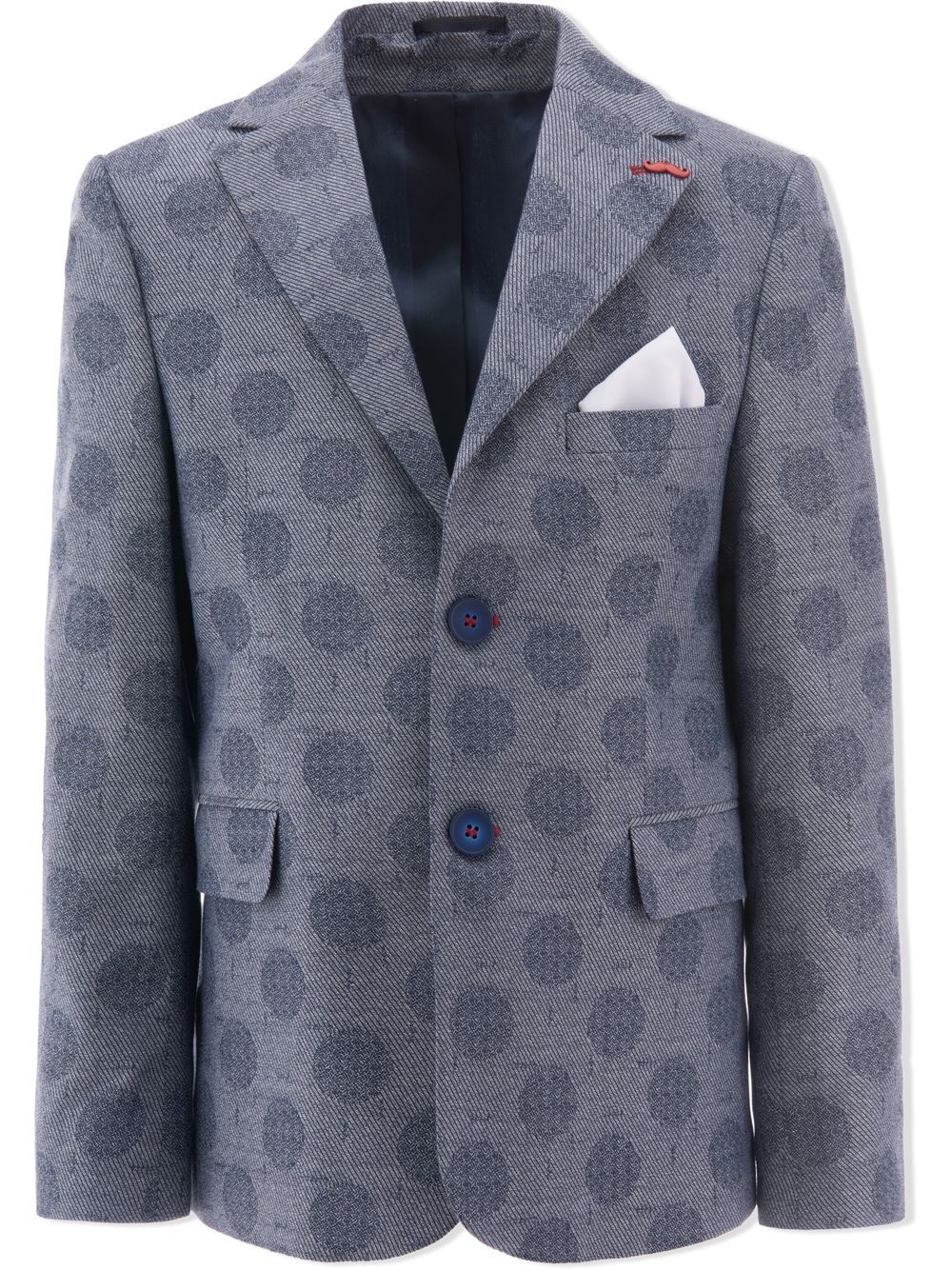 Moustache polka-dot cotton blazer - Blue von Moustache