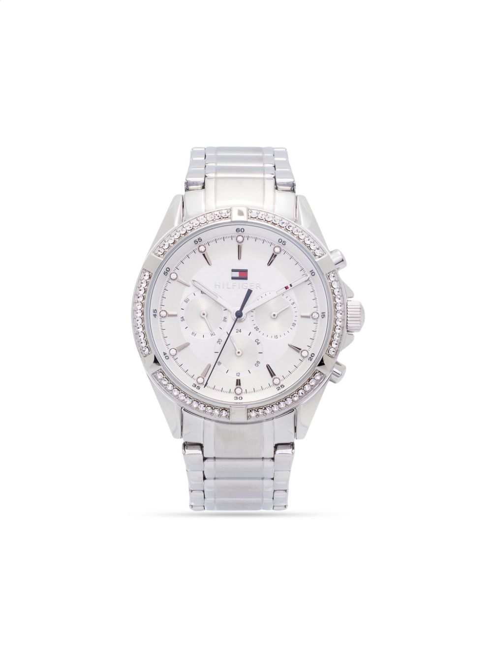 Tommy Hilfiger crystal-bezel quartz 39mm - White von Tommy Hilfiger