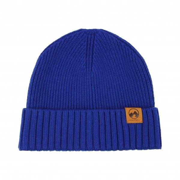 Beanie Nature Sapphire - 50% Merino Herren Blau ONE SIZE von MowMow