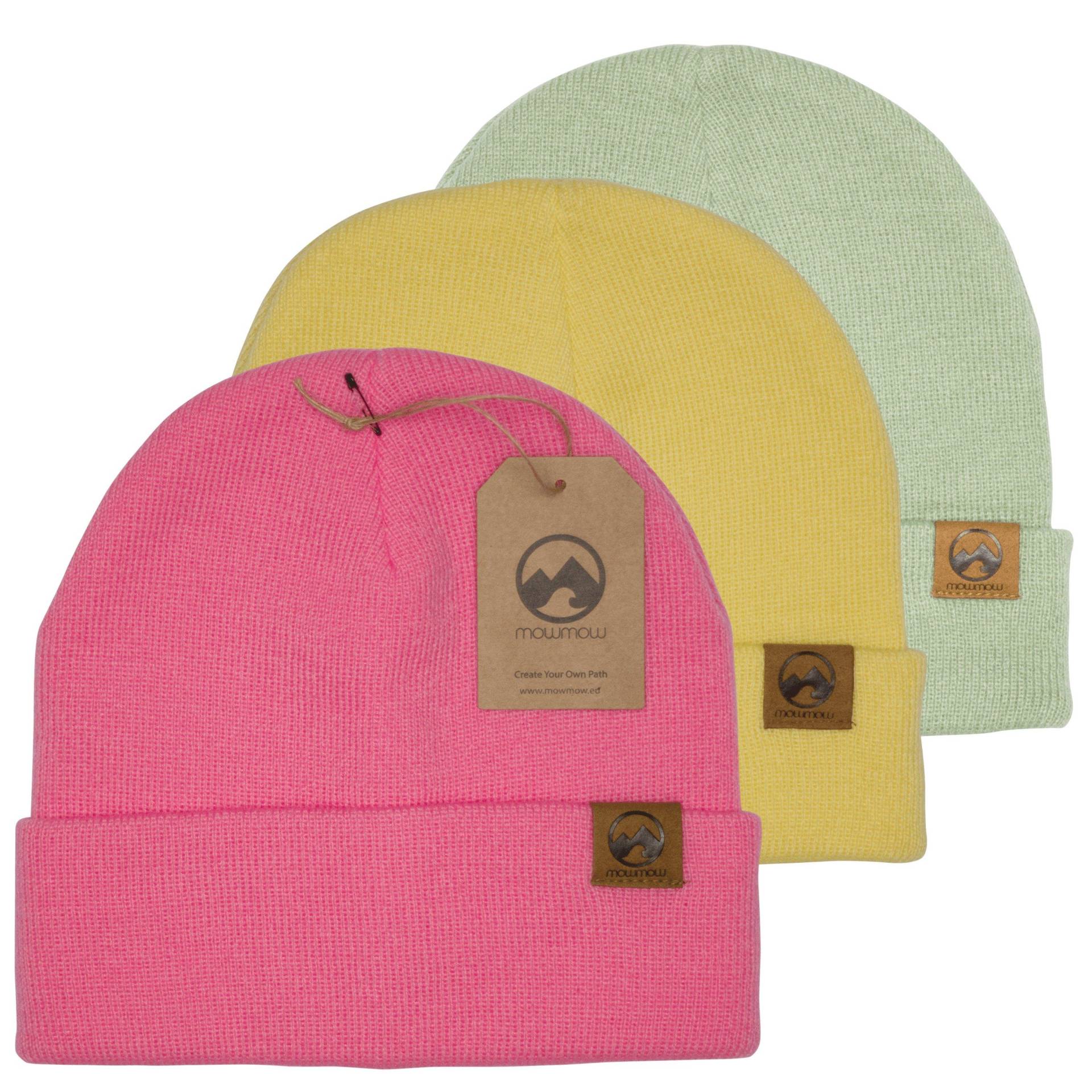 Trio Pack Beanies Freestyle (pinkyellowgreen) Herren Multicolor ONE SIZE von MowMow