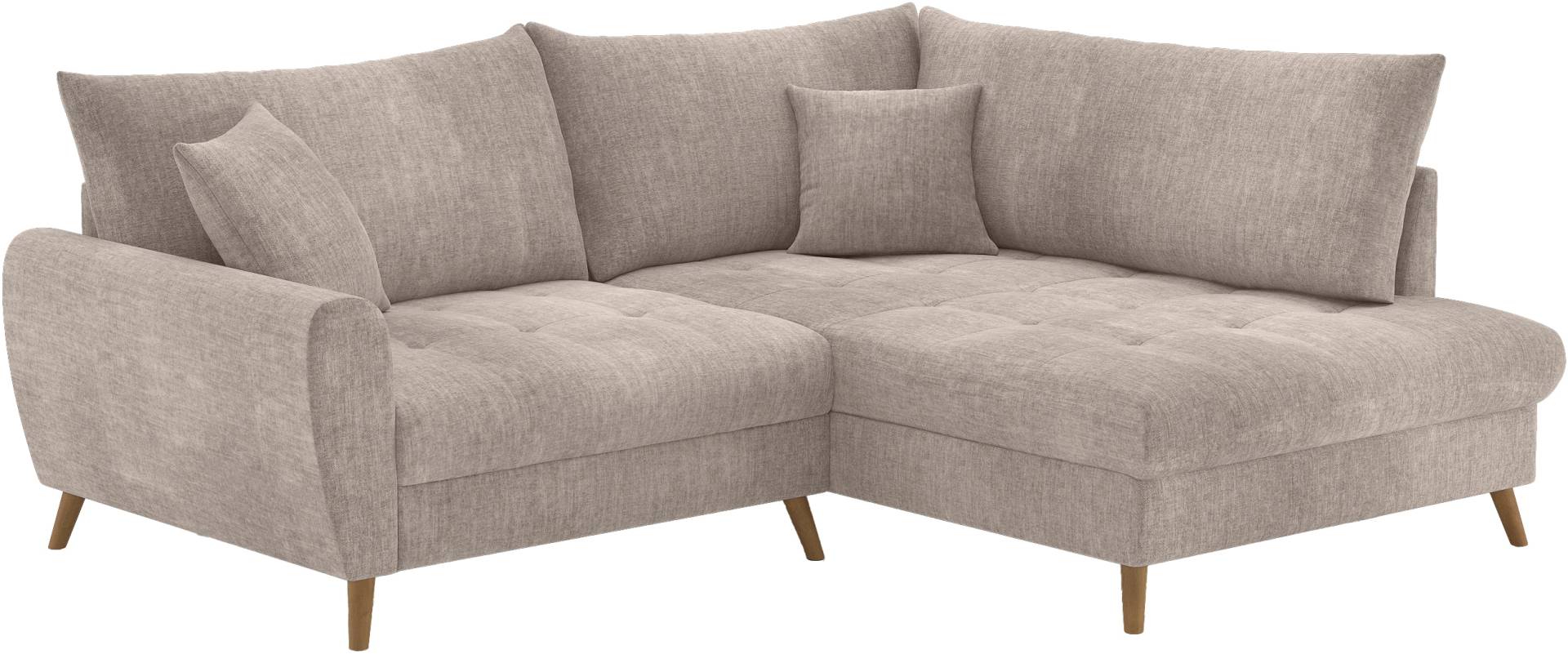 Mr. Couch Ecksofa »Blackburn II L-Form«, Wahlweise mit Kaltschaumpolsterung bis 140 kg belastbar von Mr. Couch