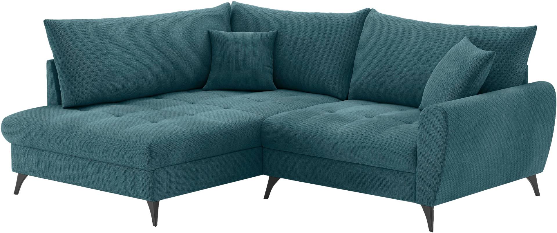 Mr. Couch Ecksofa »Blackburn II L-Form«, Wahlweise mit Kaltschaumpolsterung bis 140 kg belastbar von Mr. Couch