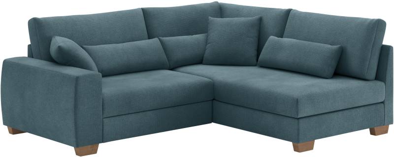 Mr. Couch Ecksofa »Helena L-Form, bis 140 kg belastbar«, mit Taschenfederkern, wahlweise mit Bettfunktion von Mr. Couch
