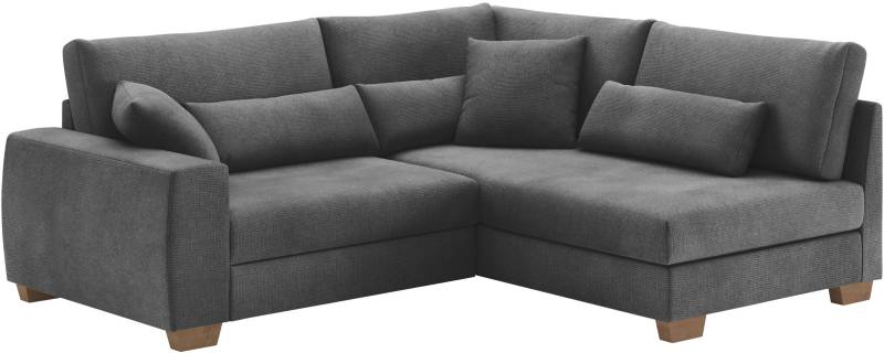 Mr. Couch Ecksofa »Helena L-Form, bis 140 kg belastbar«, mit Taschenfederkern, wahlweise mit Bettfunktion von Mr. Couch