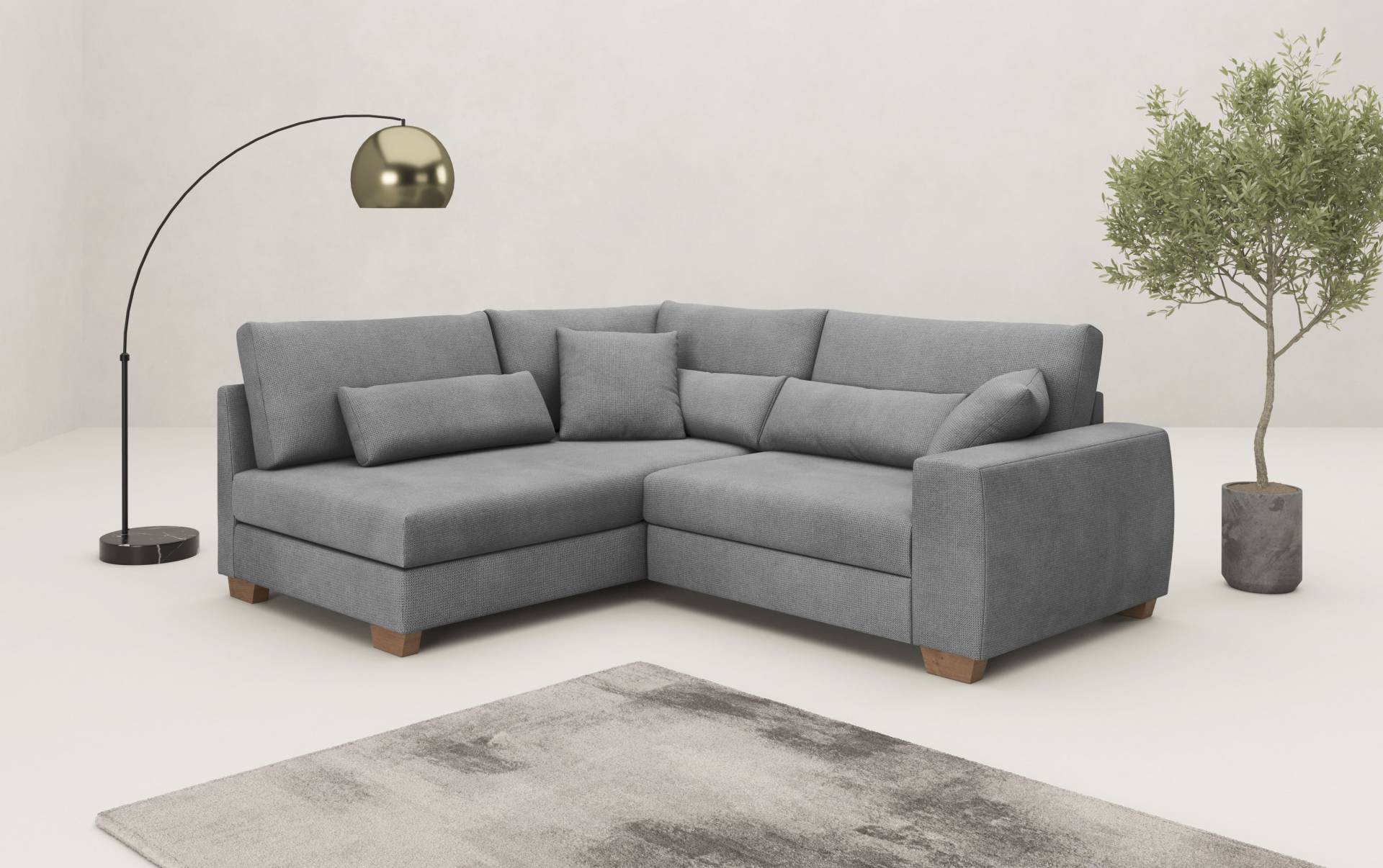 Mr. Couch Ecksofa »Helena L-Form, bis 140 kg belastbar«, mit Taschenfederkern, wahlweise mit Bettfunktion Mr. Couch Ecksofa »Helena L-Form, bis 140 kg belastbar«, mit Taschenfederkern, wahlweise mit Bettfunktion von Mr. Couch