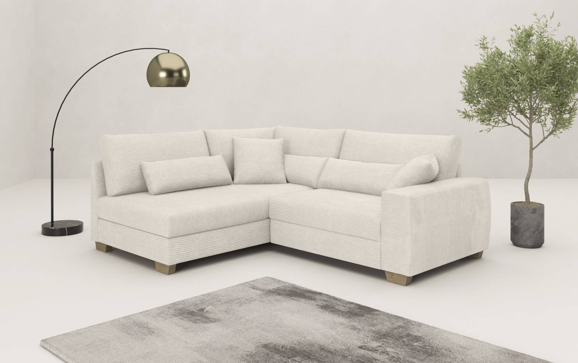 Mr. Couch Ecksofa »Helena L-Form, bis 140 kg belastbar«, mit Taschenfederkern, wahlweise mit Bettfunktion Mr. Couch Ecksofa »Helena L-Form, bis 140 kg belastbar«, mit Taschenfederkern, wahlweise mit Bettfunktion von Mr. Couch