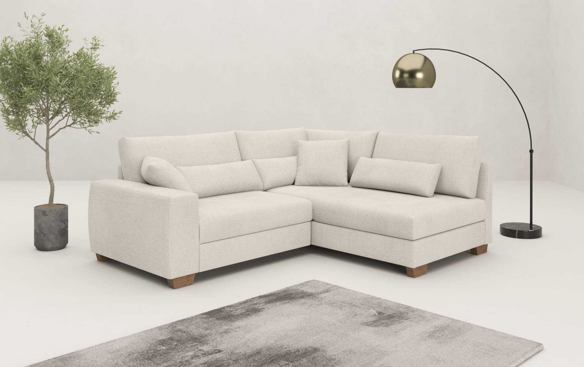 Mr. Couch Ecksofa »Helena L-Form«, Mit Federkern, wahlweise mit Bettfunktion und Taschenfederkern Mr. Couch Ecksofa »Helena L-Form«, Mit Federkern, wahlweise mit Bettfunktion und Taschenfederkern von Mr. Couch