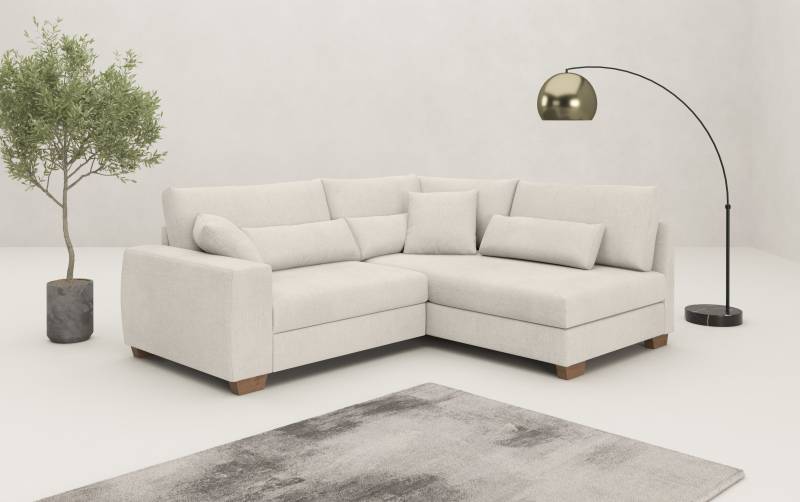 Mr. Couch Ecksofa »Helena L-Form«, Mit Federkern, wahlweise mit Bettfunktion und Taschenfederkern von Mr. Couch