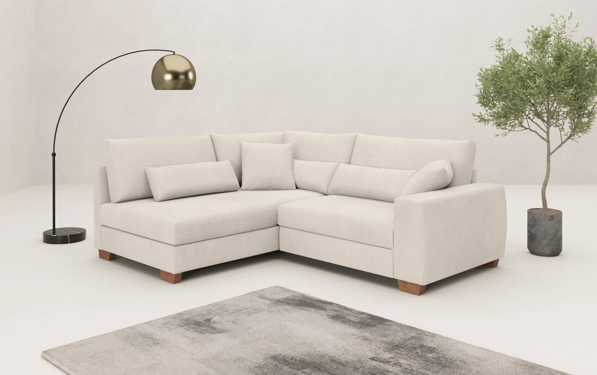 Mr. Couch Ecksofa »Helena L-Form«, Mit Federkern, wahlweise mit Bettfunktion und Taschenfederkern Mr. Couch Ecksofa »Helena L-Form«, Mit Federkern, wahlweise mit Bettfunktion und Taschenfederkern von Mr. Couch