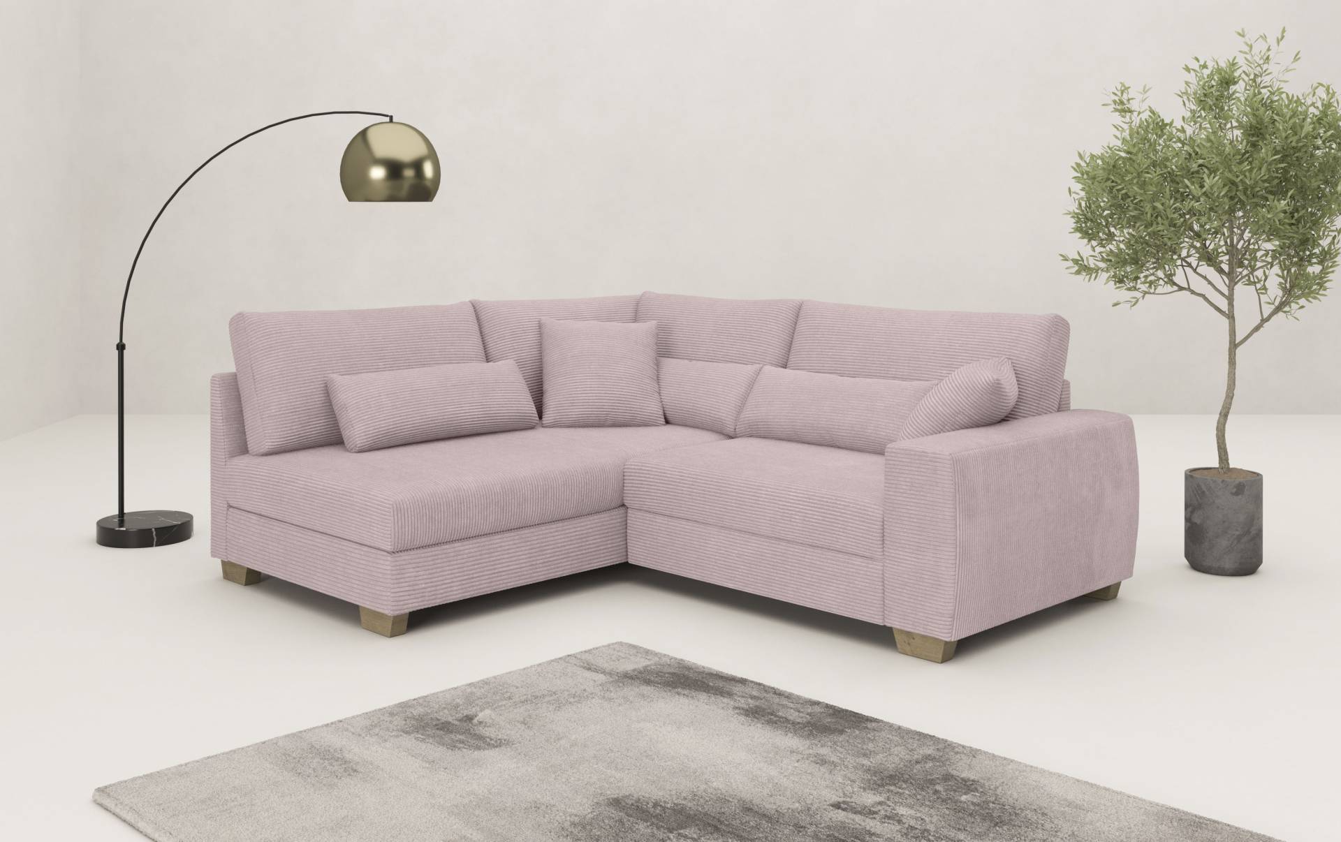 Mr. Couch Ecksofa »Helena L-Form«, Mit Federkern, wahlweise mit Bettfunktion und Taschenfederkern Mr. Couch Ecksofa »Helena L-Form«, Mit Federkern, wahlweise mit Bettfunktion und Taschenfederkern von Mr. Couch