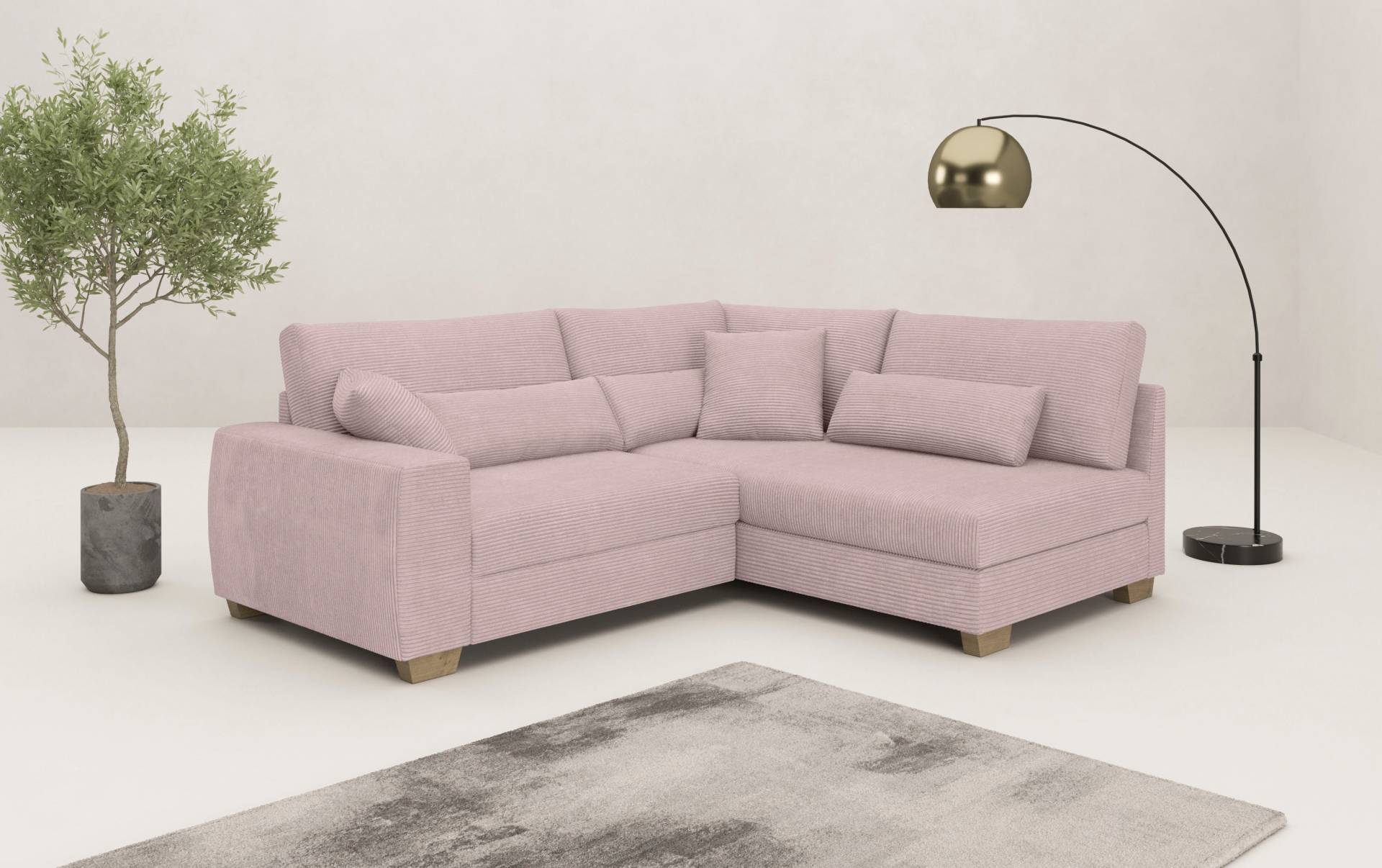 Mr. Couch Ecksofa »Helena L-Form«, Mit Federkern, wahlweise mit Bettfunktion und Taschenfederkern Mr. Couch Ecksofa »Helena L-Form«, Mit Federkern, wahlweise mit Bettfunktion und Taschenfederkern von Mr. Couch