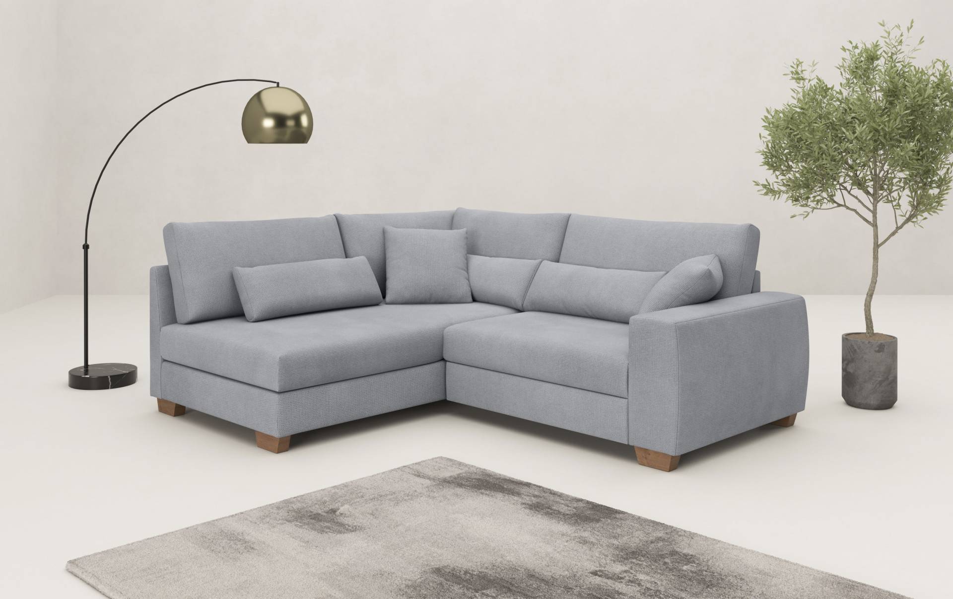 Mr. Couch Ecksofa »Helena L-Form«, Mit Federkern, wahlweise mit Bettfunktion und Taschenfederkern Mr. Couch Ecksofa »Helena L-Form«, Mit Federkern, wahlweise mit Bettfunktion und Taschenfederkern von Mr. Couch