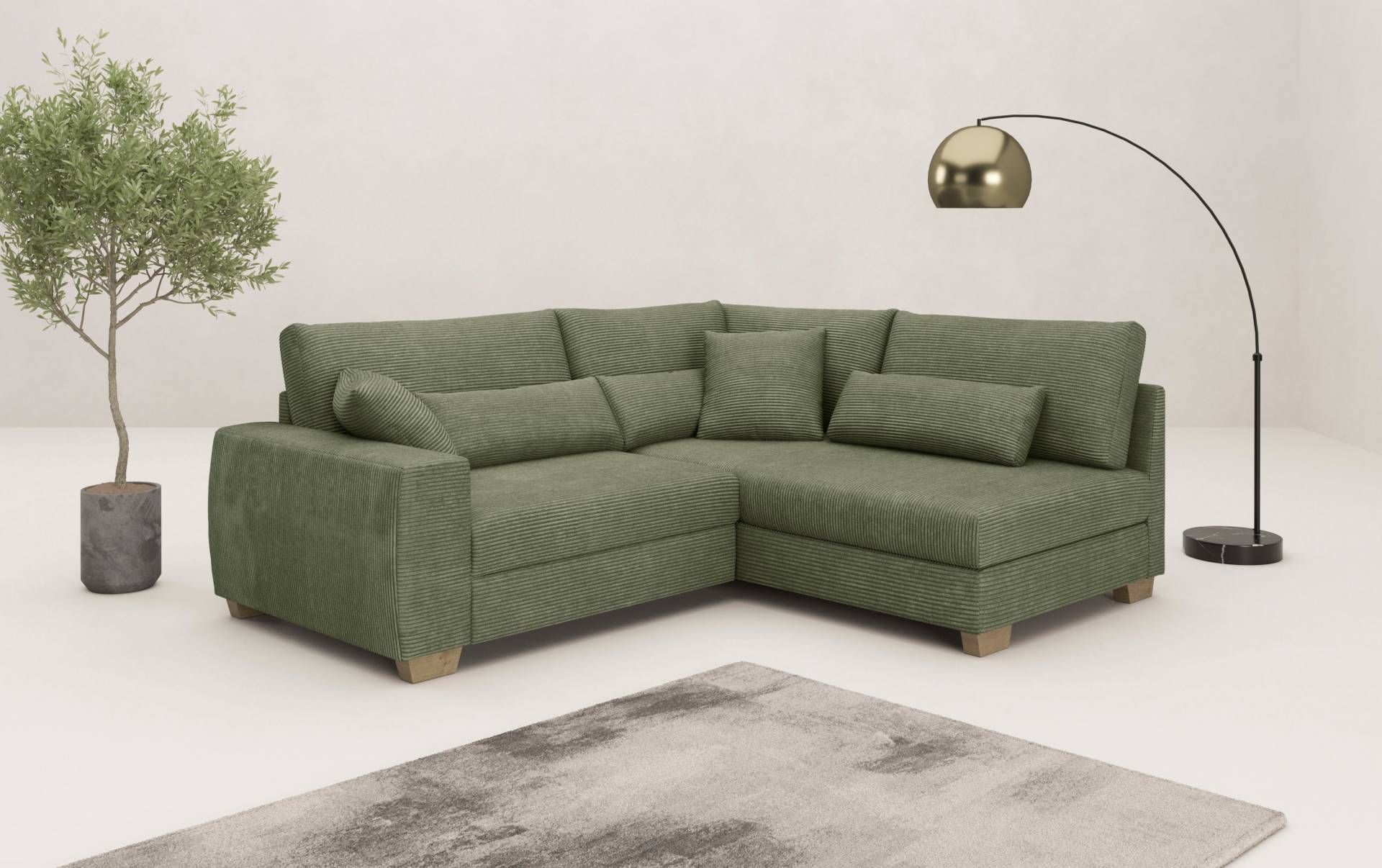 Mr. Couch Ecksofa »Helena L-Form«, Mit Federkern, wahlweise mit Bettfunktion und Taschenfederkern Mr. Couch Ecksofa »Helena L-Form«, Mit Federkern, wahlweise mit Bettfunktion und Taschenfederkern von Mr. Couch