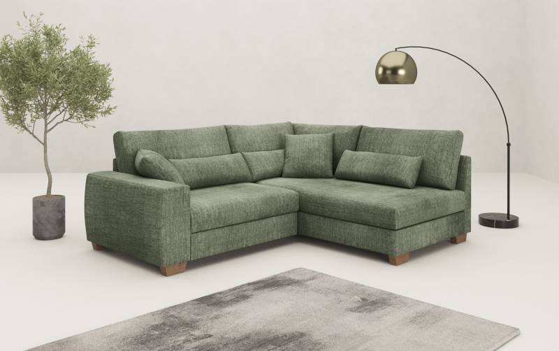 Mr. Couch Ecksofa »Helena L-Form«, Mit Federkern, wahlweise mit Bettfunktion und Taschenfederkern von Mr. Couch