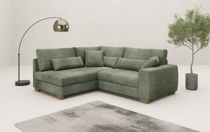Mr. Couch Ecksofa »Helena L-Form«, Mit Federkern, wahlweise mit Bettfunktion und Taschenfederkern von Mr. Couch