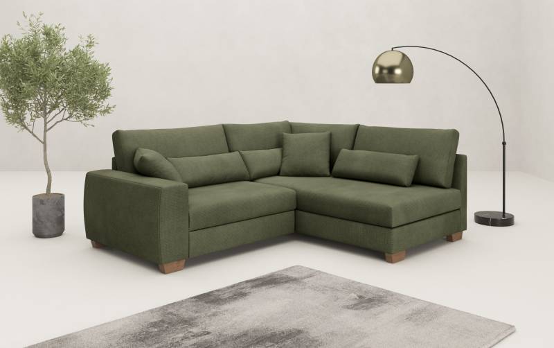 Mr. Couch Ecksofa »Helena L-Form«, Mit Federkern, wahlweise mit Bettfunktion und Taschenfederkern von Mr. Couch