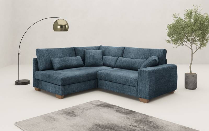 Mr. Couch Ecksofa »Helena L-Form«, Mit Federkern, wahlweise mit Bettfunktion und Taschenfederkern von Mr. Couch