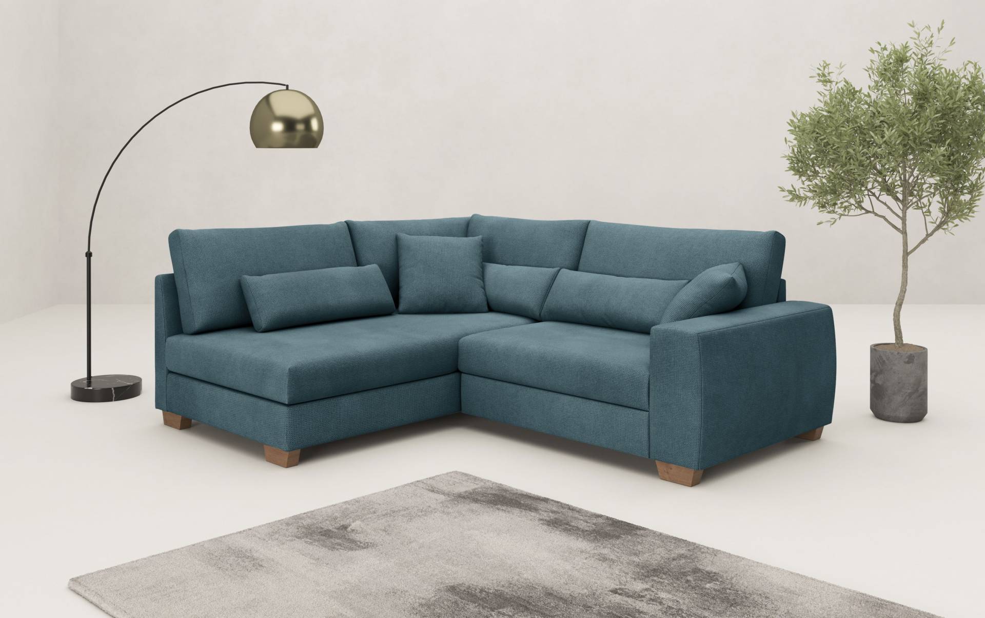 Mr. Couch Ecksofa »Helena L-Form«, Mit Federkern, wahlweise mit Bettfunktion und Taschenfederkern Mr. Couch Ecksofa »Helena L-Form«, Mit Federkern, wahlweise mit Bettfunktion und Taschenfederkern von Mr. Couch