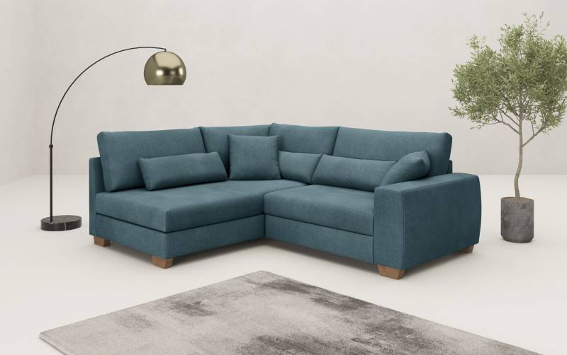 Mr. Couch Ecksofa »Helena L-Form«, Mit Federkern, wahlweise mit Bettfunktion und Taschenfederkern von Mr. Couch