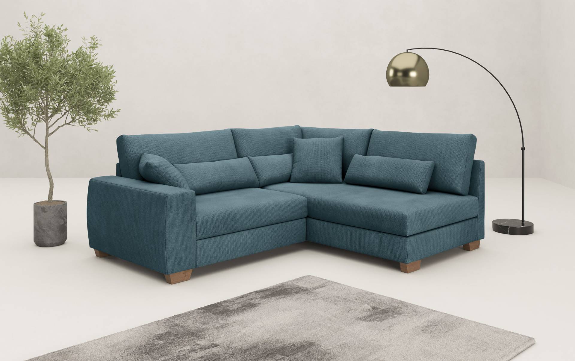 Mr. Couch Ecksofa »Helena L-Form«, Mit Federkern, wahlweise mit Bettfunktion und Taschenfederkern Mr. Couch Ecksofa »Helena L-Form«, Mit Federkern, wahlweise mit Bettfunktion und Taschenfederkern von Mr. Couch