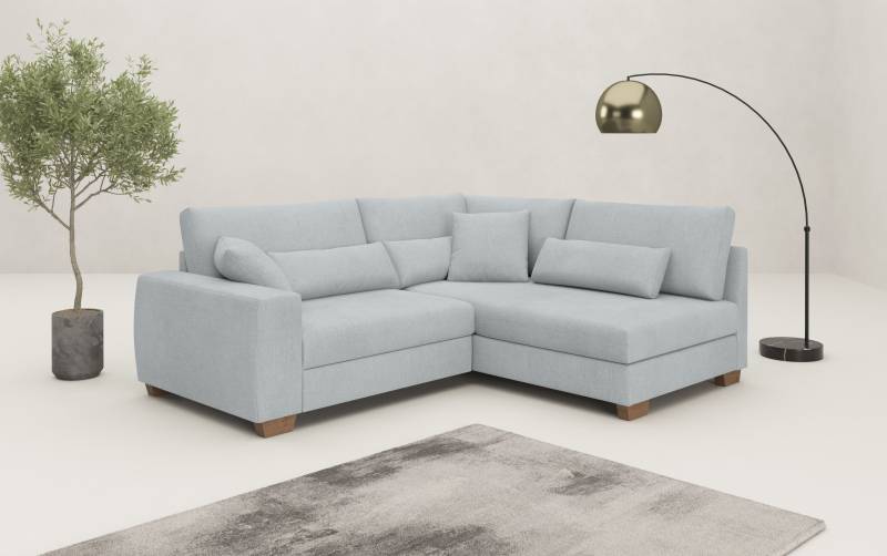 Mr. Couch Ecksofa »Helena L-Form«, Mit Federkern, wahlweise mit Bettfunktion und Taschenfederkern von Mr. Couch