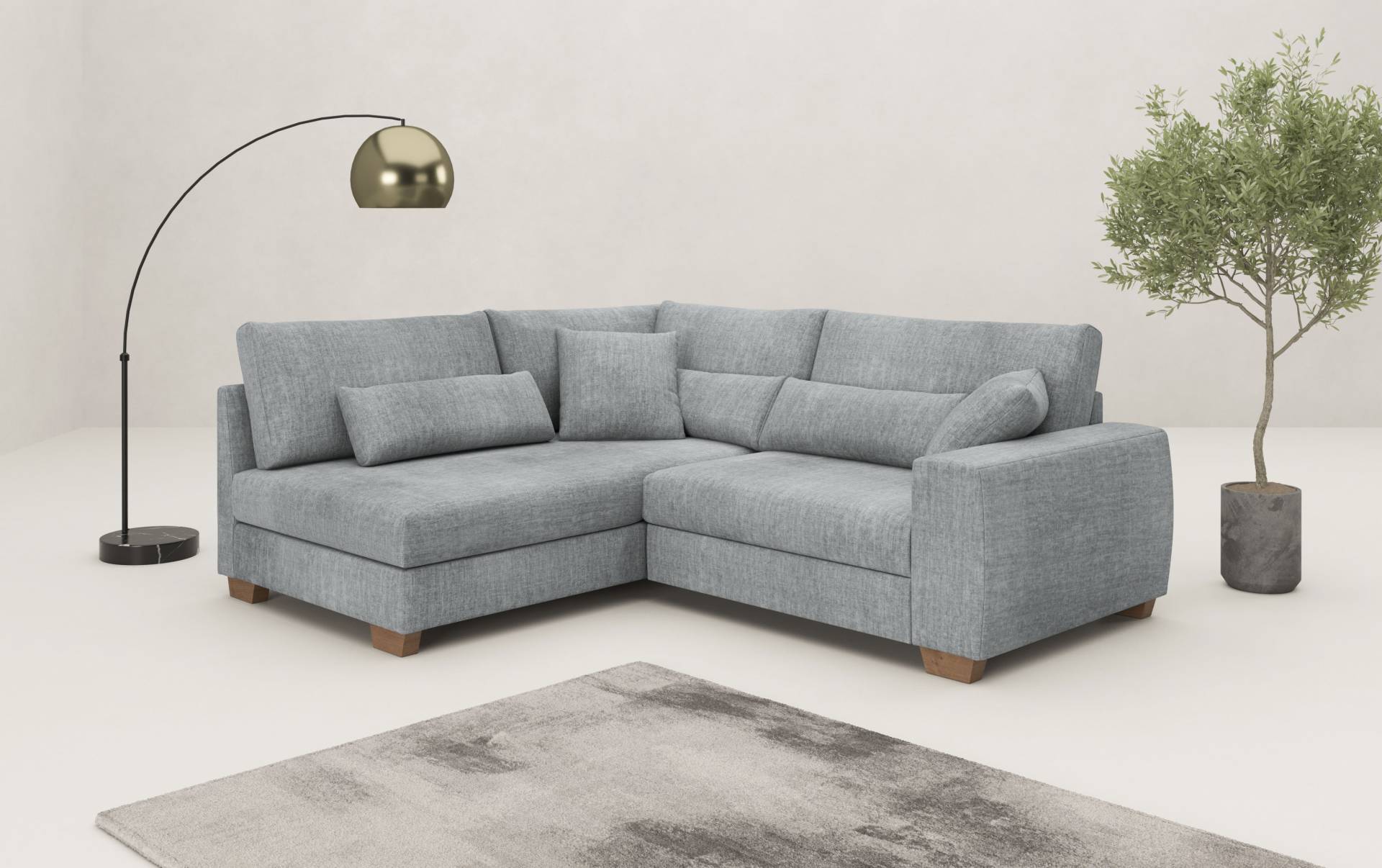 Mr. Couch Ecksofa »Helena L-Form«, Mit Federkern, wahlweise mit Bettfunktion und Taschenfederkern Mr. Couch Ecksofa »Helena L-Form«, Mit Federkern, wahlweise mit Bettfunktion und Taschenfederkern von Mr. Couch