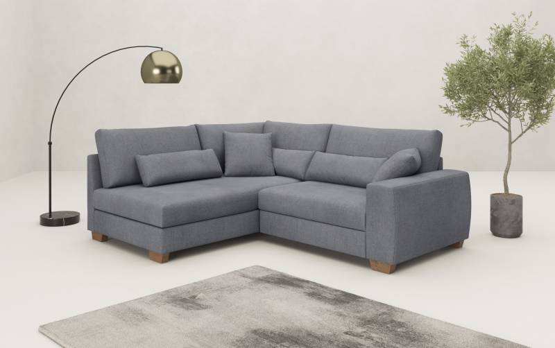 Mr. Couch Ecksofa »Helena L-Form«, Mit Federkern, wahlweise mit Bettfunktion und Taschenfederkern von Mr. Couch