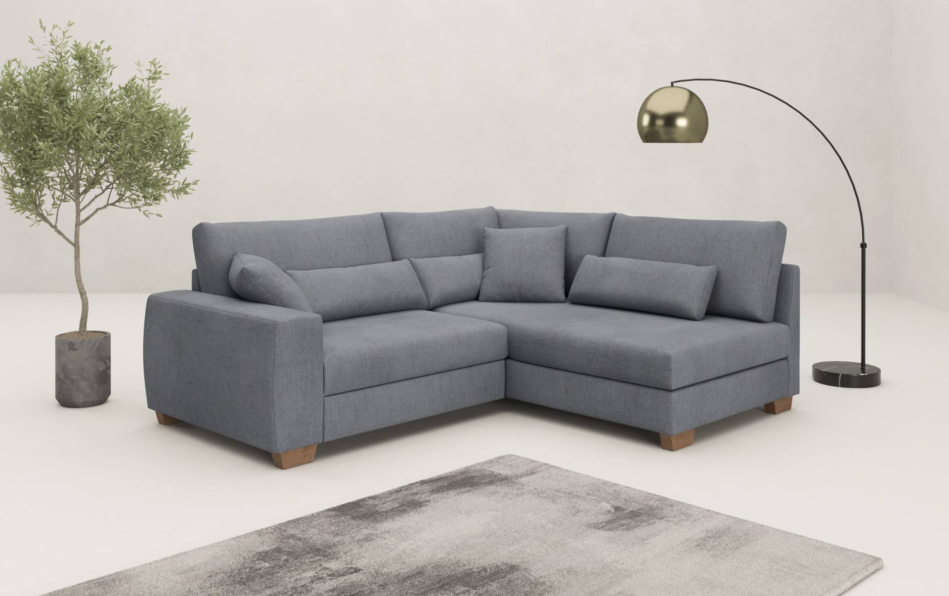 Mr. Couch Ecksofa »Helena L-Form«, Mit Federkern, wahlweise mit Bettfunktion und Taschenfederkern Mr. Couch Ecksofa »Helena L-Form«, Mit Federkern, wahlweise mit Bettfunktion und Taschenfederkern von Mr. Couch