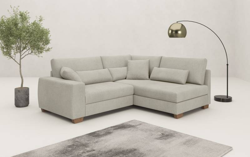 Mr. Couch Ecksofa »Helena L-Form«, Mit Federkern, wahlweise mit Bettfunktion und Taschenfederkern von Mr. Couch
