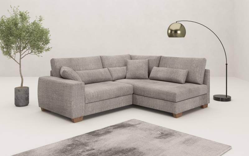 Mr. Couch Ecksofa »Helena L-Form«, Mit Federkern, wahlweise mit Bettfunktion und Taschenfederkern von Mr. Couch
