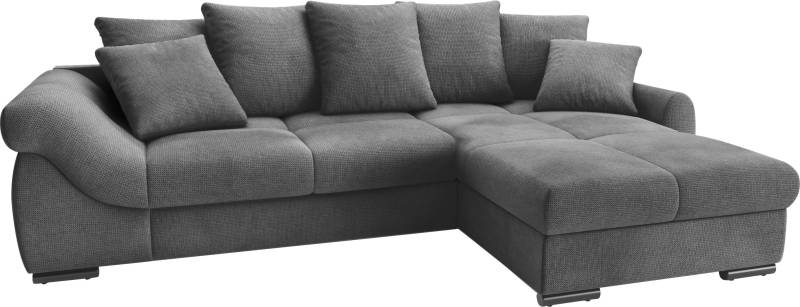 Mr. Couch Ecksofa »Livorno DuraFlex L-Form«, inkl. Hochschläfer-Bettauszug, XL-Bettkasten weiss beschichtet von Mr. Couch