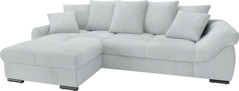 Mr. Couch Ecksofa »Livorno DuraFlex L-Form«, inkl. Hochschläfer-Bettauszug, XL-Bettkasten weiss beschichtet von Mr. Couch