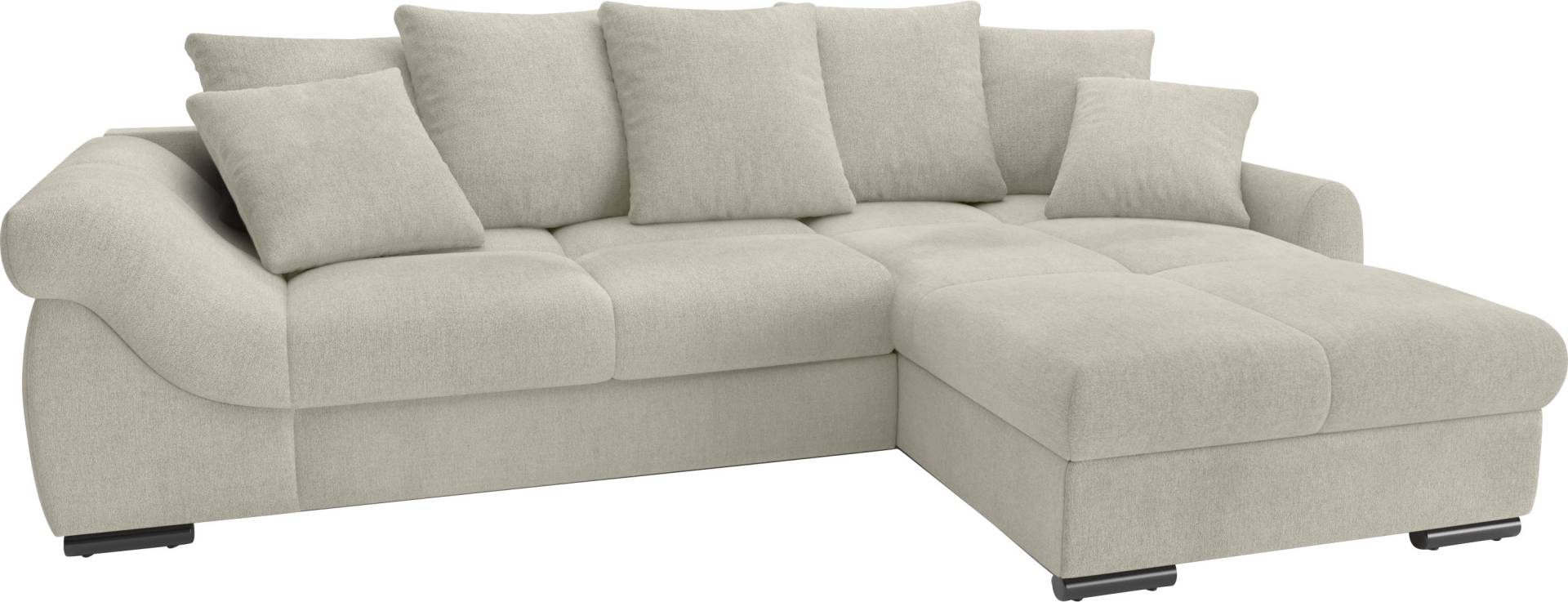 Mr. Couch Ecksofa »Livorno DuraFlex L-Form«, inkl. Hochschläfer-Bettauszug, XL-Bettkasten weiss beschichtet von Mr. Couch