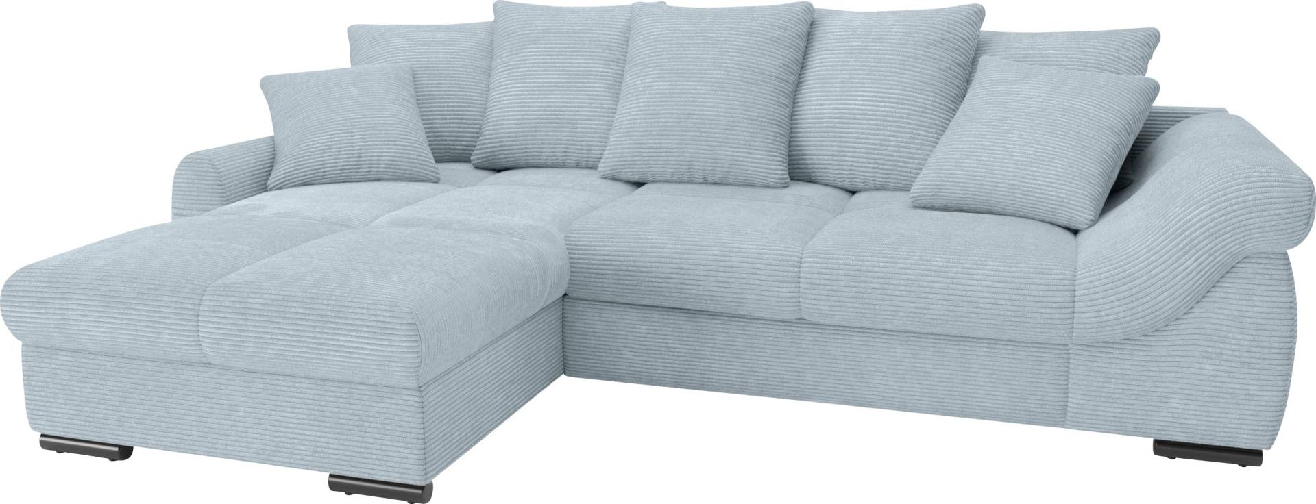 Mr. Couch Ecksofa »Livorno DuraFlex L-Form«, inkl. Hochschläfer-Bettauszug, XL-Bettkasten weiss beschichtet von Mr. Couch