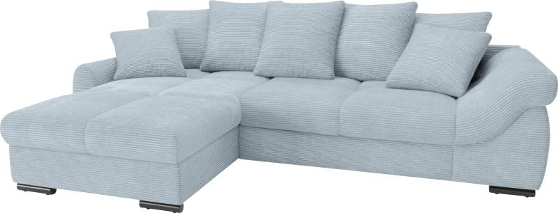 Mr. Couch Ecksofa »Livorno DuraFlex L-Form«, inkl. Hochschläfer-Bettauszug, XL-Bettkasten weiss beschichtet von Mr. Couch
