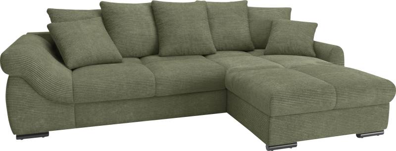 Mr. Couch Ecksofa »Livorno DuraFlex L-Form«, inkl. Hochschläfer-Bettauszug, XL-Bettkasten weiss beschichtet von Mr. Couch