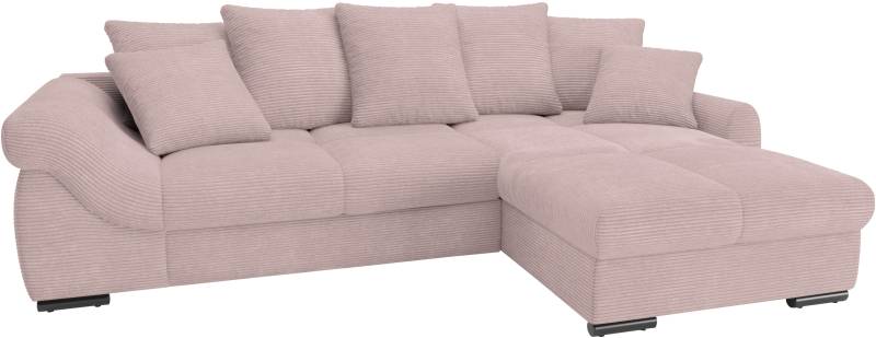 Mr. Couch Ecksofa »Livorno L-Form«, inkl. Hochschläfer-Bettauszug, XL-Bettkasten weiss beschichtet von Mr. Couch