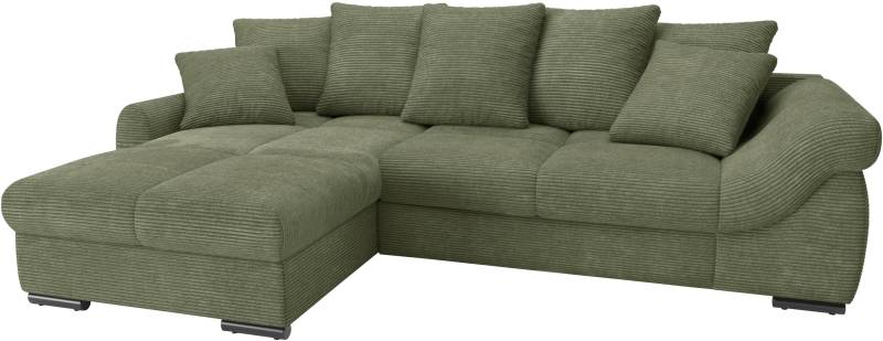 Mr. Couch Ecksofa »Livorno L-Form«, inkl. Hochschläfer-Bettauszug, XL-Bettkasten weiss beschichtet von Mr. Couch
