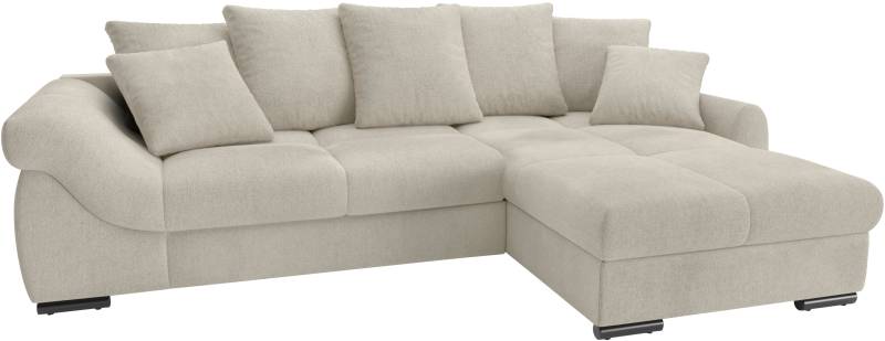 Mr. Couch Ecksofa »Livorno L-Form«, inkl. Hochschläfer-Bettauszug, XL-Bettkasten weiss beschichtet von Mr. Couch