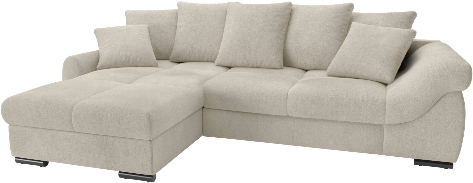 Mr. Couch Ecksofa »Livorno L-Form«, inkl. Hochschläfer-Bettauszug, XL-Bettkasten weiss beschichtet von Mr. Couch