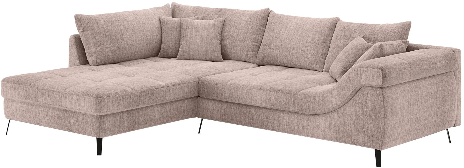 Mr. Couch Ecksofa »Portofino, L-Form«, Mit Kaltschaumpolsterung, bis 140 kg belastbar von Mr. Couch