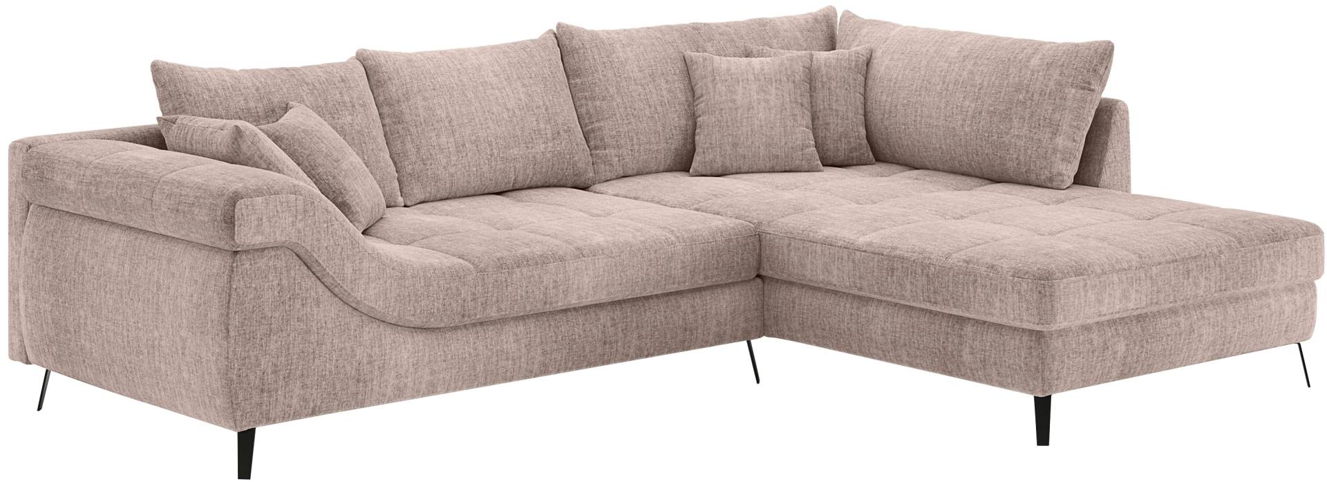 Mr. Couch Ecksofa »Portofino, L-Form«, Mit Kaltschaumpolsterung, bis 140 kg belastbar von Mr. Couch