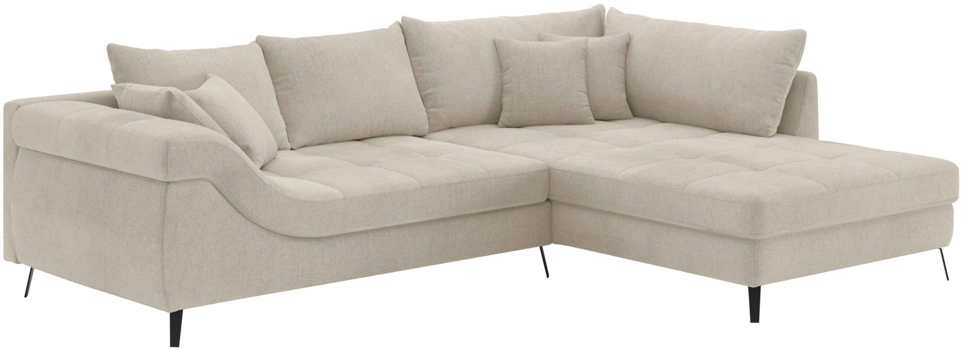 Mr. Couch Ecksofa »Portofino, L-Form«, Mit Kaltschaumpolsterung, bis 140 kg belastbar von Mr. Couch