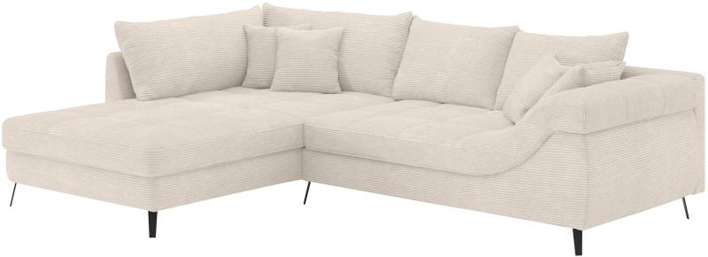 Mr. Couch Ecksofa »Portofino, L-Form«, Mit Kaltschaumpolsterung, bis 140 kg belastbar von Mr. Couch