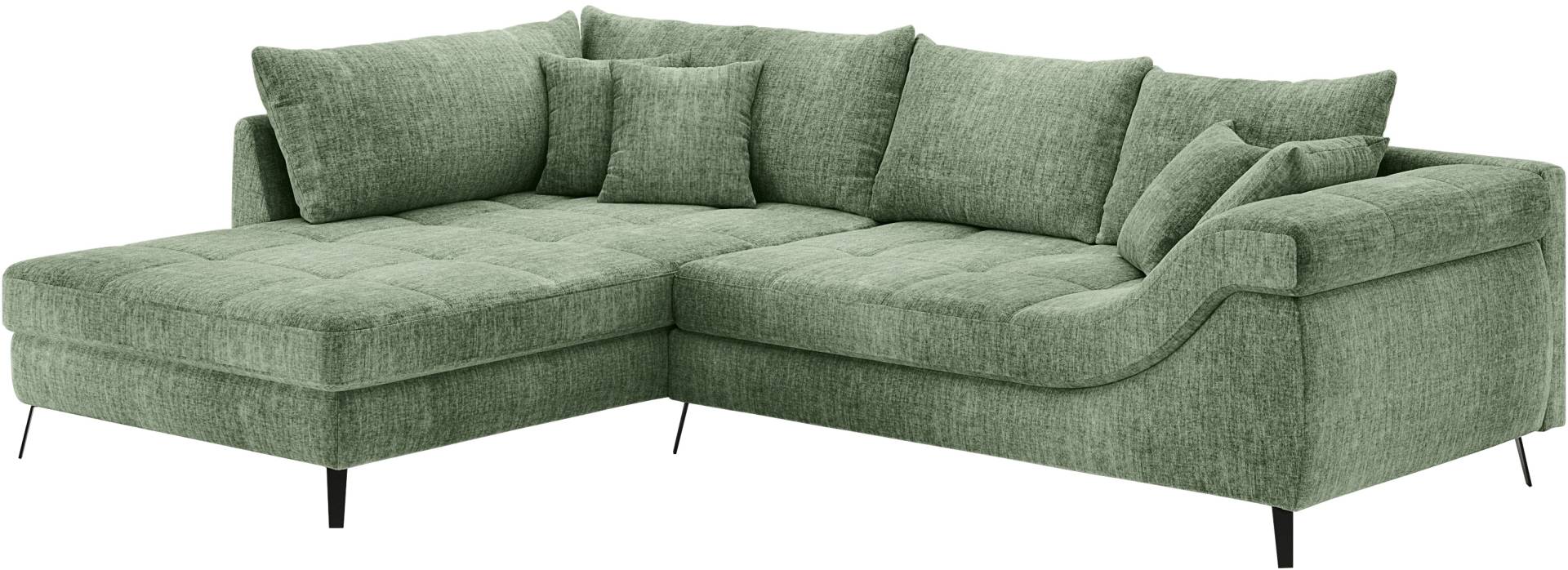 Mr. Couch Ecksofa »Portofino L-Form«, 4 Bezugsqualitäten, 13,5 cm hohe Metall-Profilfüsse in matt-schwarz Mr. Couch Ecksofa »Portofino L-Form«, 4 Bezugsqualitäten, 13,5 cm hohe Metall-Profilfüsse in matt-schwarz von Mr. Couch
