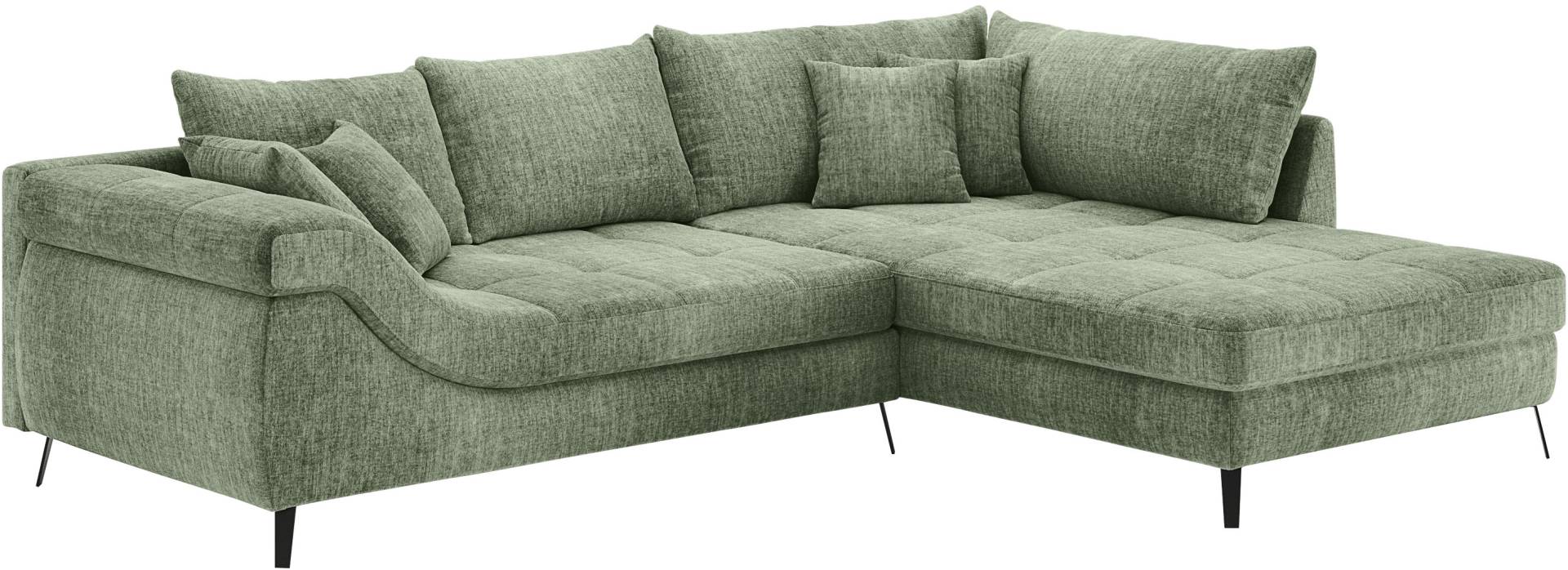 Mr. Couch Ecksofa »Portofino L-Form«, 4 Bezugsqualitäten, 13,5 cm hohe Metall-Profilfüsse in matt-schwarz Mr. Couch Ecksofa »Portofino L-Form«, 4 Bezugsqualitäten, 13,5 cm hohe Metall-Profilfüsse in matt-schwarz von Mr. Couch