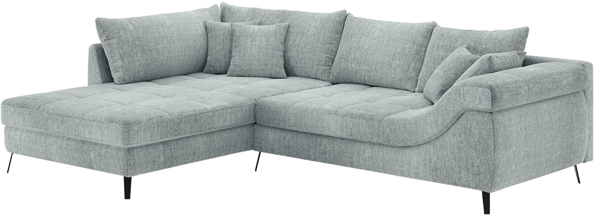 Mr. Couch Ecksofa »Portofino L-Form«, 4 Bezugsqualitäten, 13,5 cm hohe Metall-Profilfüsse in matt-schwarz Mr. Couch Ecksofa »Portofino L-Form«, 4 Bezugsqualitäten, 13,5 cm hohe Metall-Profilfüsse in matt-schwarz von Mr. Couch