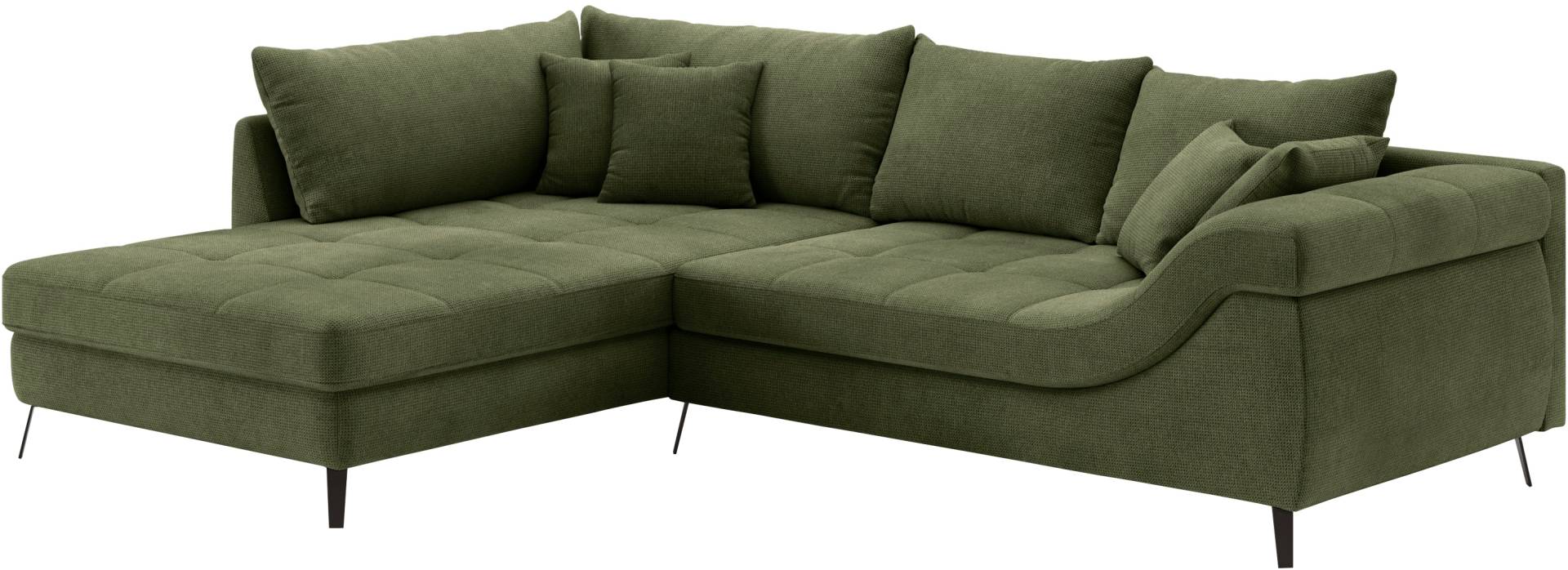 Mr. Couch Ecksofa »Portofino L-Form«, 4 Bezugsqualitäten, 13,5 cm hohe Metall-Profilfüsse in matt-schwarz Mr. Couch Ecksofa »Portofino L-Form«, 4 Bezugsqualitäten, 13,5 cm hohe Metall-Profilfüsse in matt-schwarz von Mr. Couch